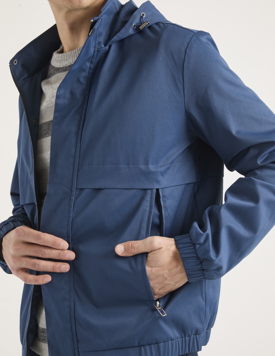 Chamarra cazadora con bolsillos para hombre 4