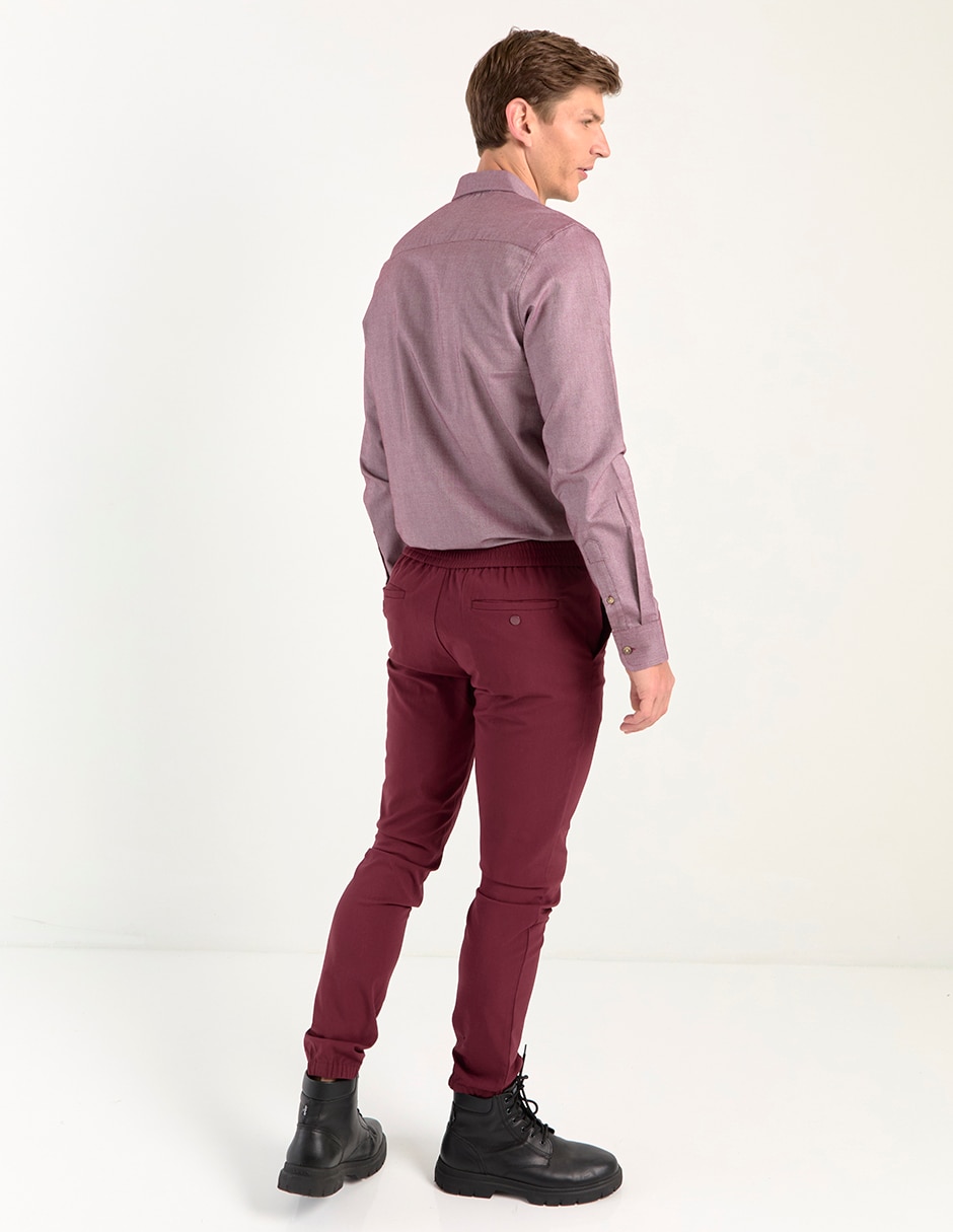 Pantalón jogger regular de algodón para hombre 2