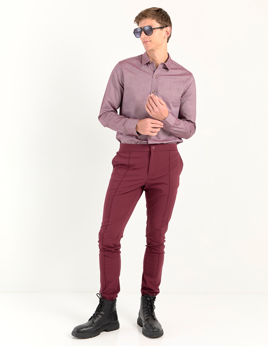 Pantalón jogger regular de algodón para hombre 3