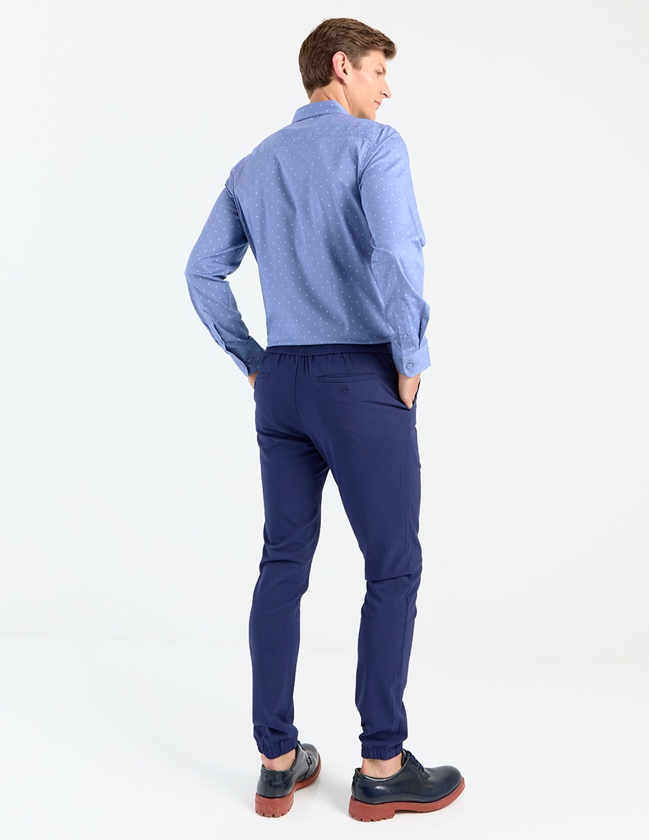 Pantalón jogger regular de algodón para hombre 2