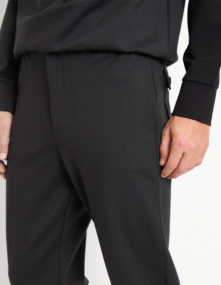 PANTALON JOGGER CONTEMPO, G, NEGRO LISO
