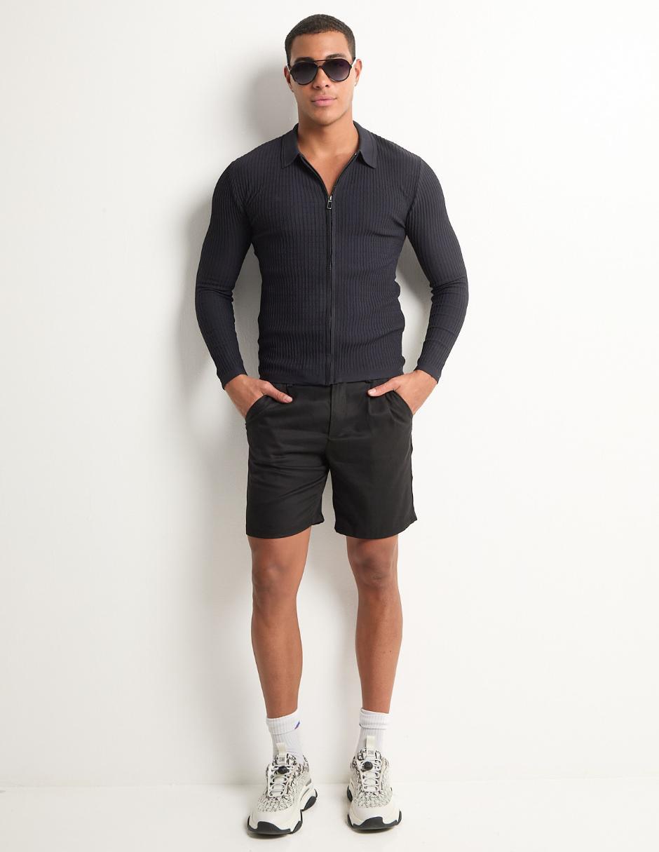 Suéter cuello camisero para hombre 3