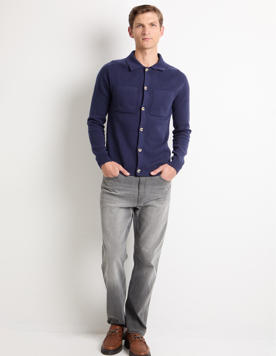 SUETER COH25115-10 CON, M, AZUL MARINO