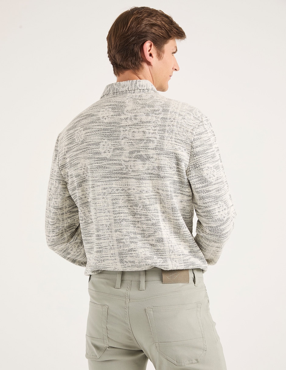 Camisa casual manga larga para hombre 2