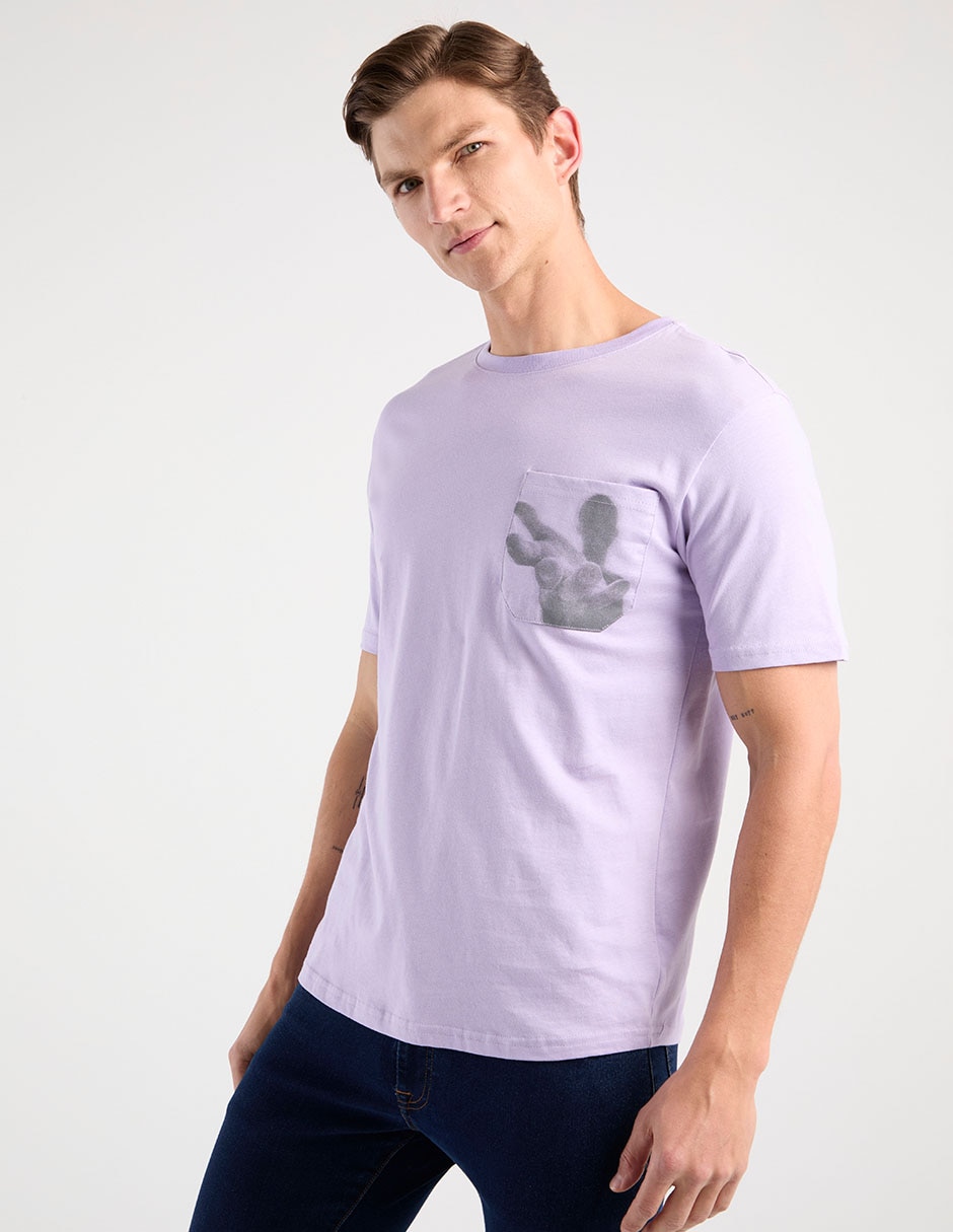 PLAYERA COH25149-10 CON, G, LILA MEDIO