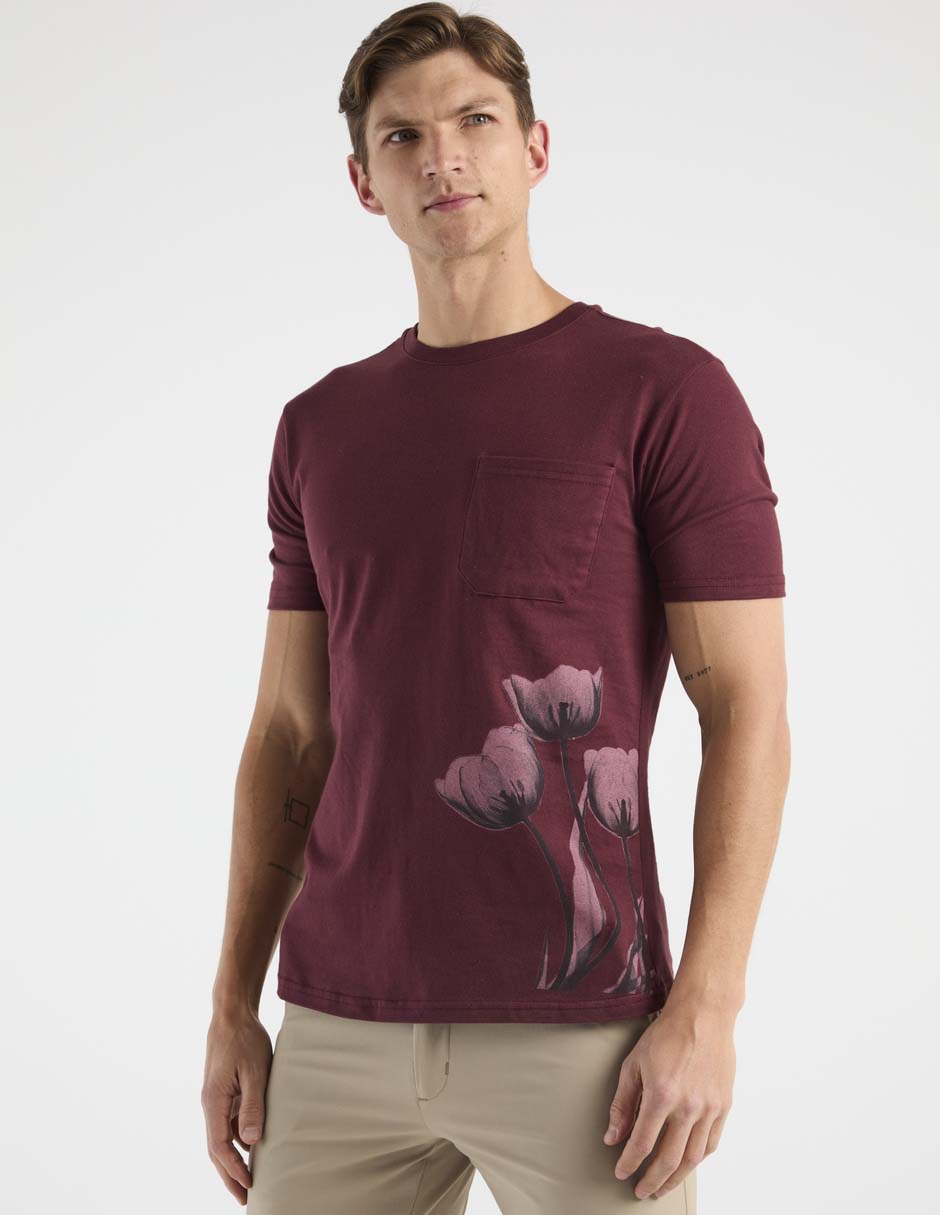 Playera cuello redondo para hombre