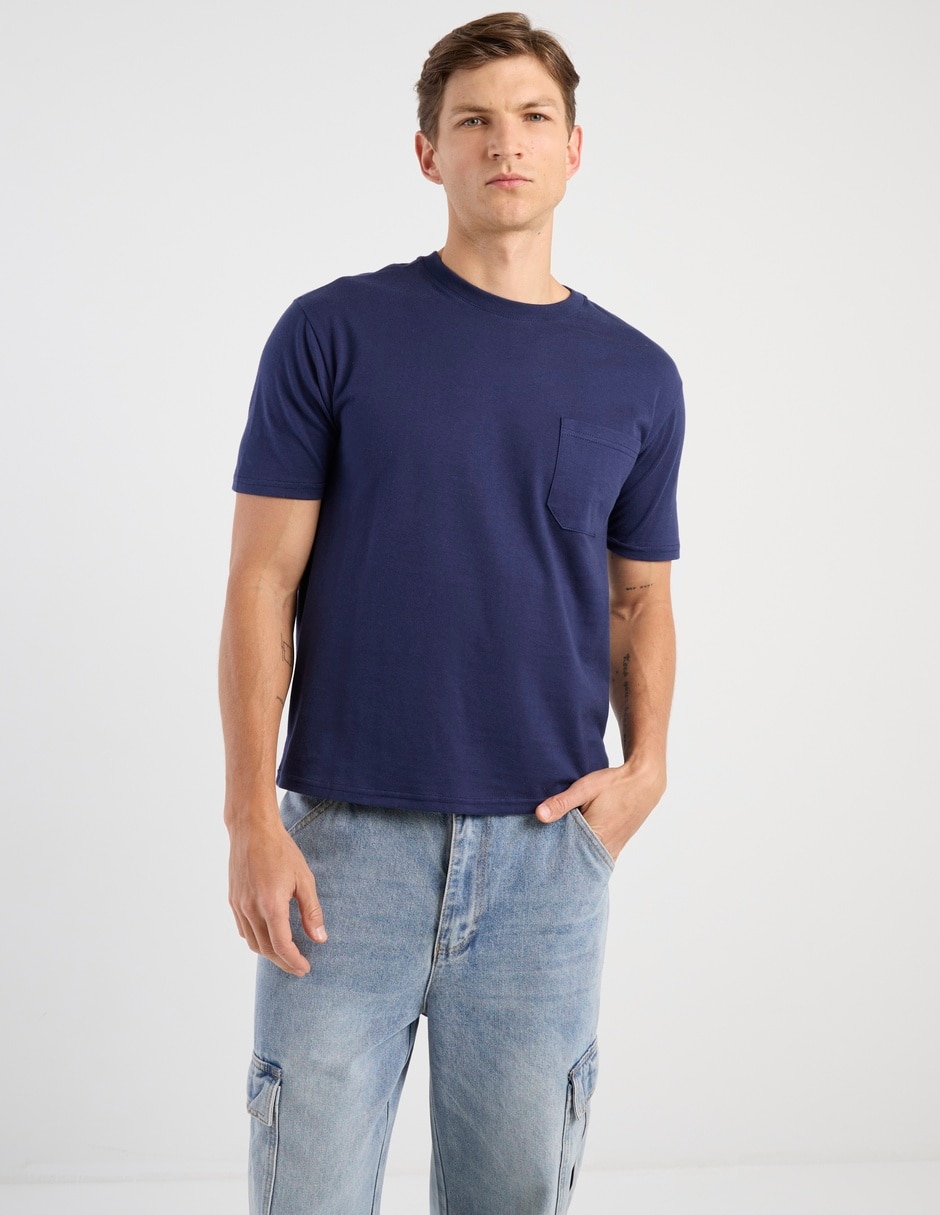Playera cuello redondo para hombre