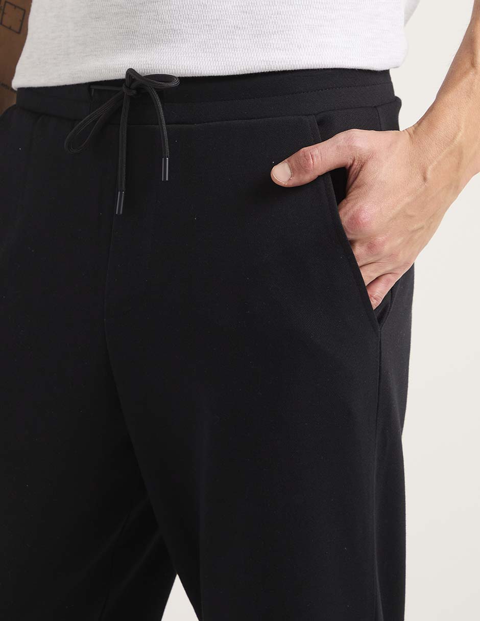 PANTALON JOGGER CONTEMPO, G, NEGRO LISO