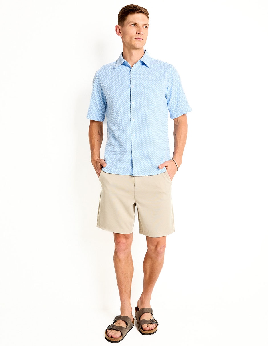 Camisa casual manga corta para hombre 3