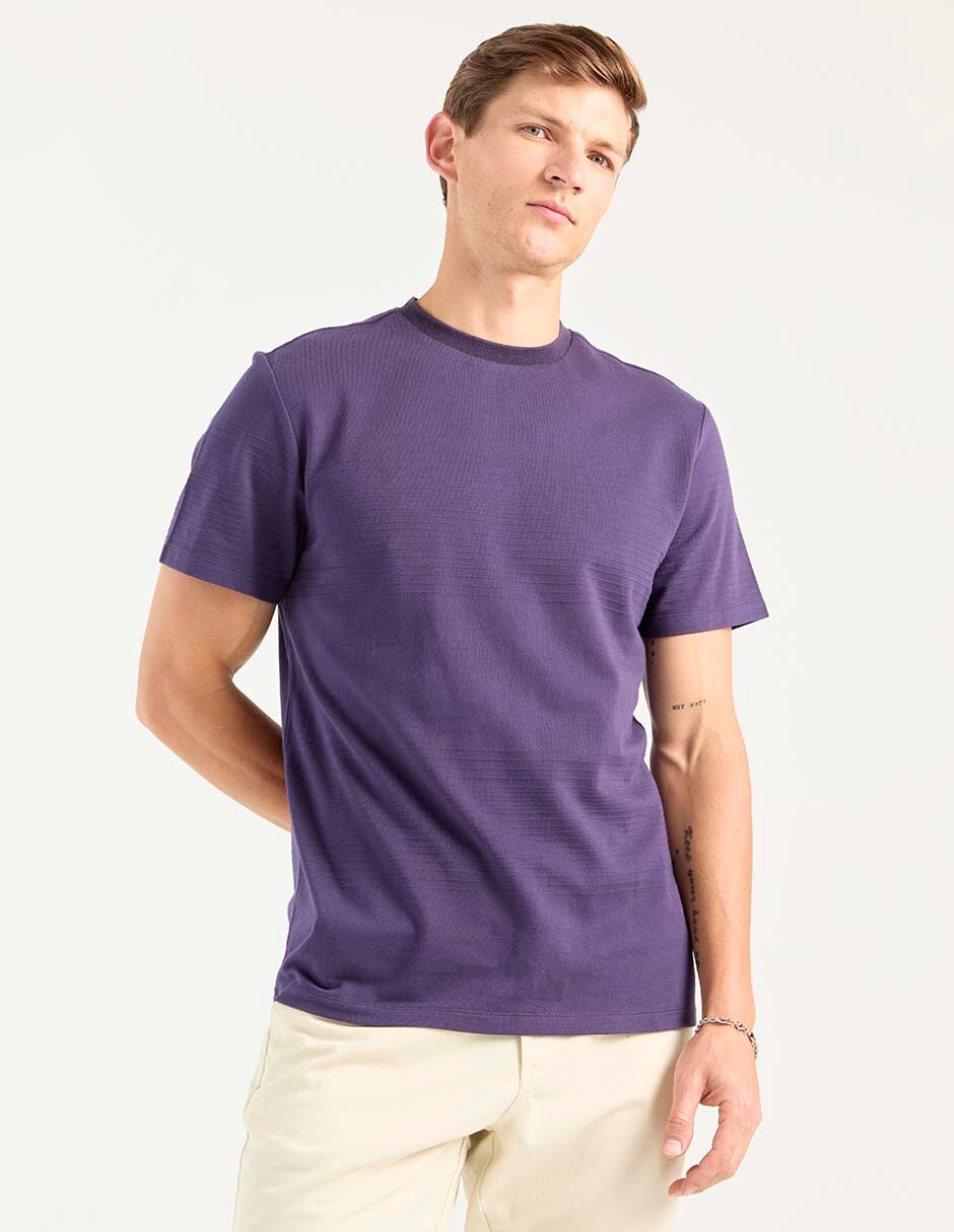 Playera cuello redondo para hombre
