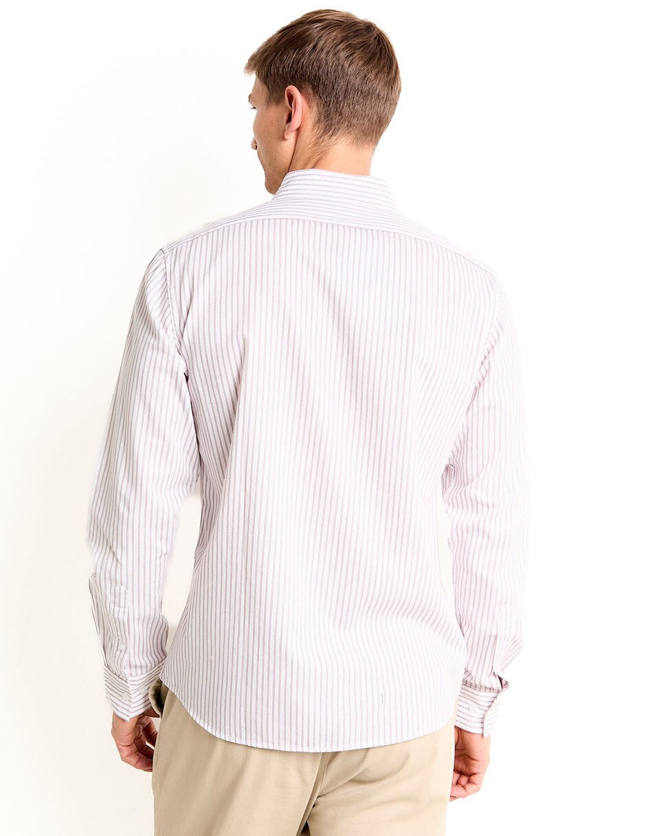 Camisa casual de algodón manga larga para hombre 2