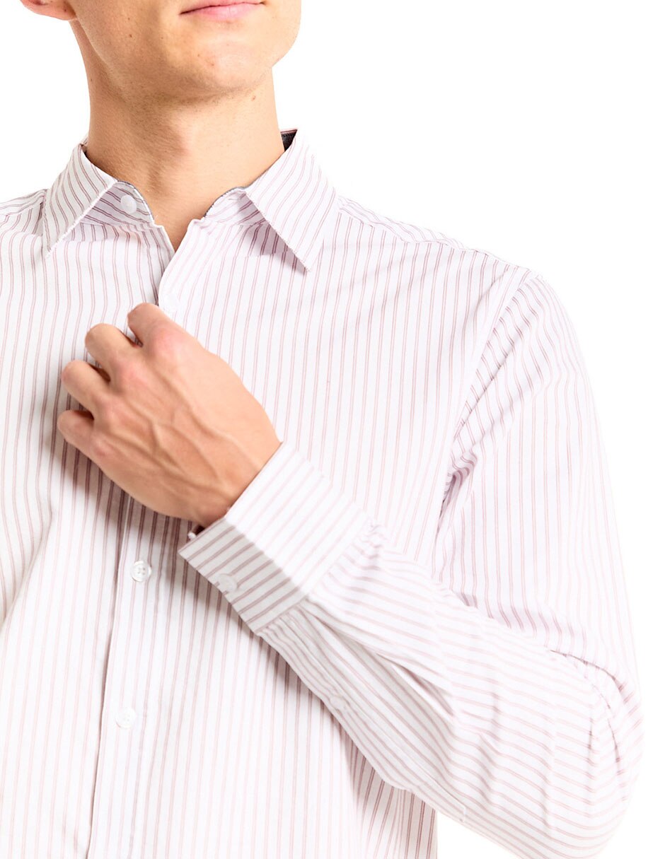 Camisa casual de algodón manga larga para hombre 4