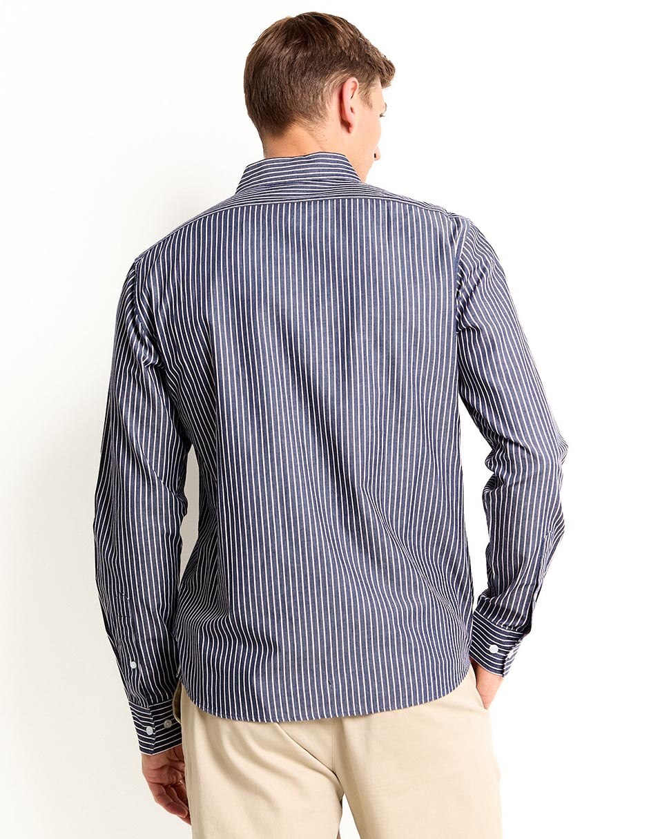 Camisa casual de algodón manga larga para hombre 2