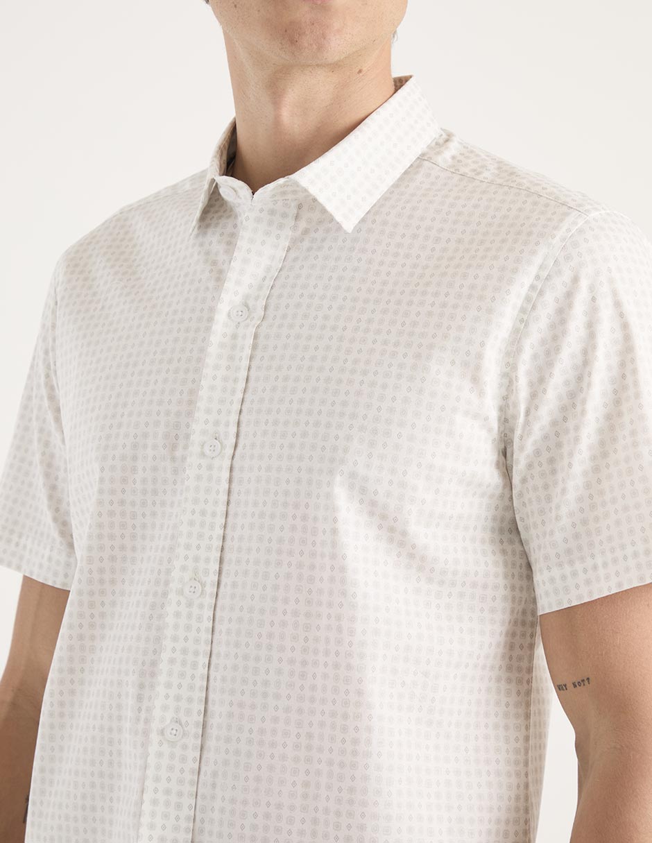 Camisa casual manga corta para hombre 4