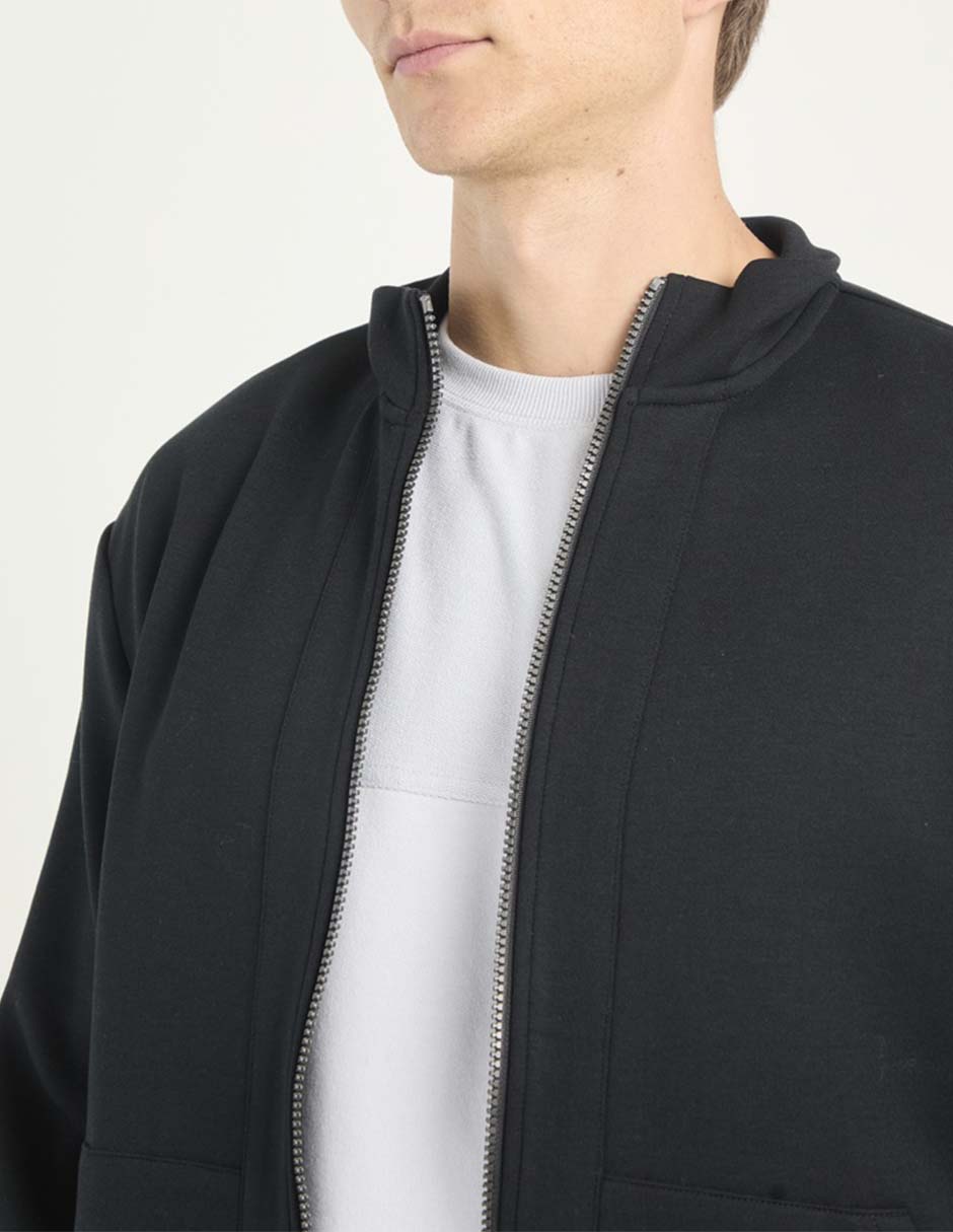 SUDADERA COH25907-12SET CONT, M, NEGRO