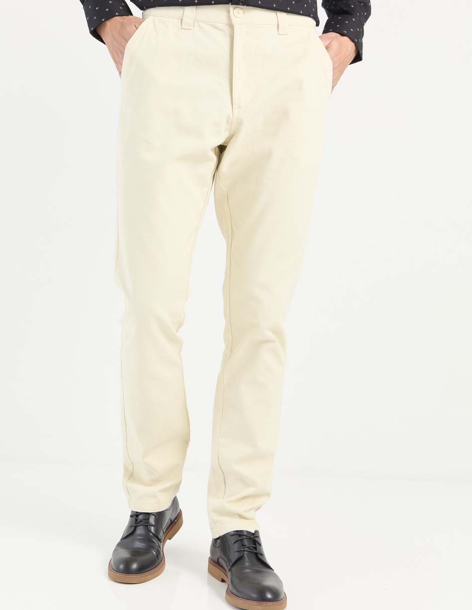 Pantalón chino slim de algodón para hombre Pantalón chino slim de algodón para hombre