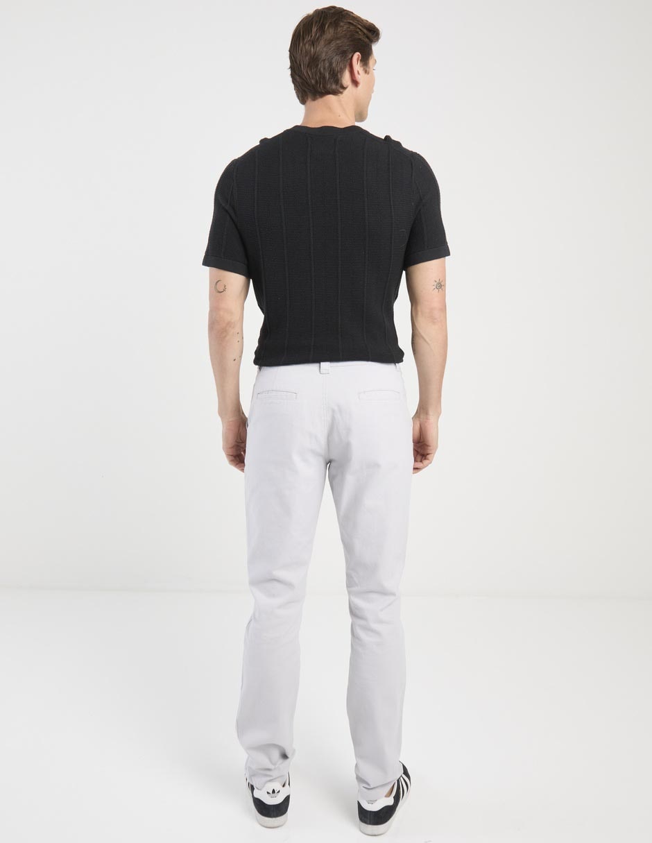 PANTALON CHINO CONTEMP, 32, GRIS CLARO