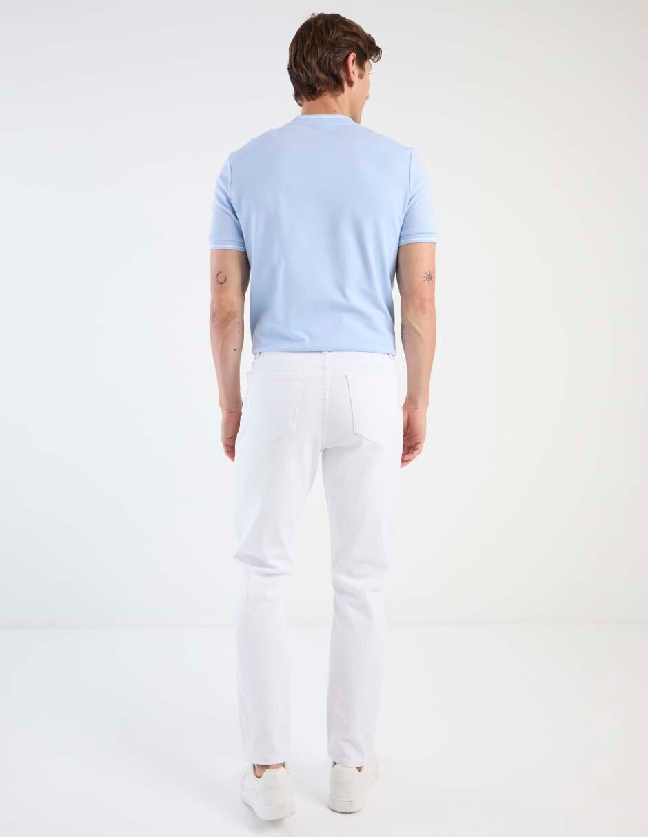 Jeans slim lavado claro para hombre 2