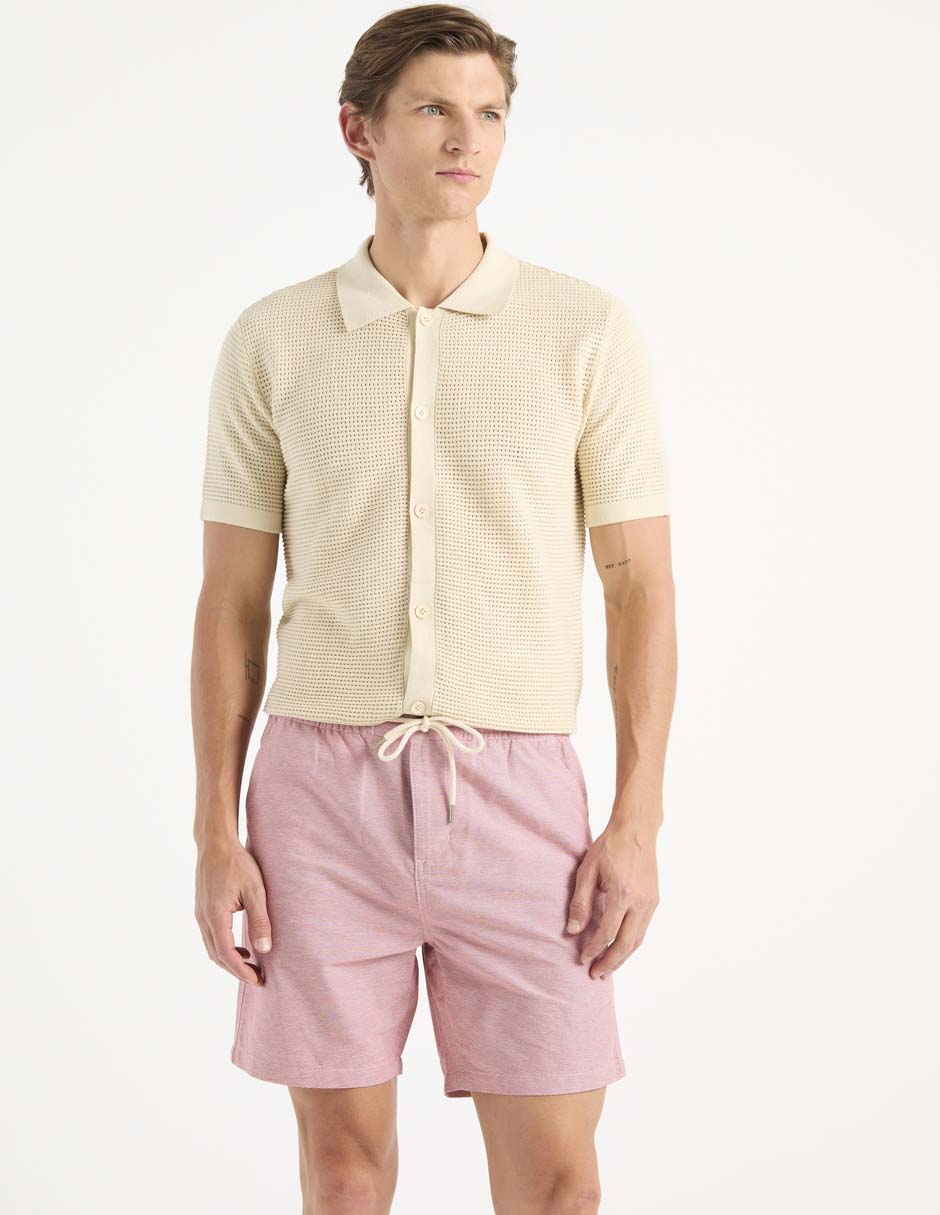 Bermuda de algodón para hombre