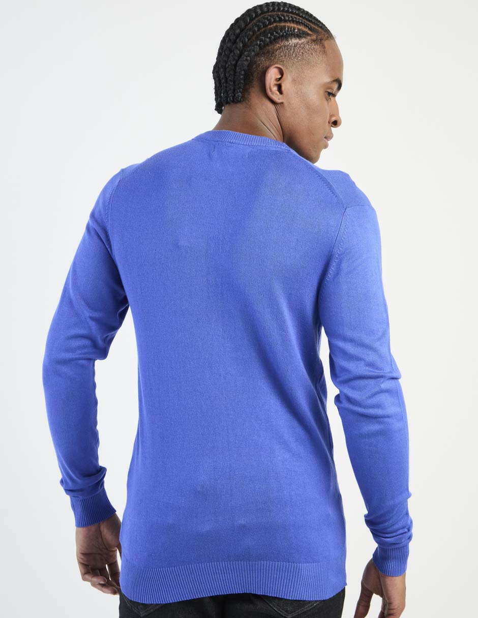 SUETER COH26174-1 CONTE, G, AZUL MEDIO