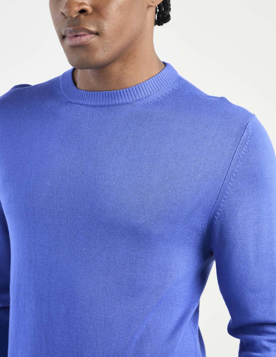 SUETER COH26174-1 CONTE, G, AZUL MEDIO