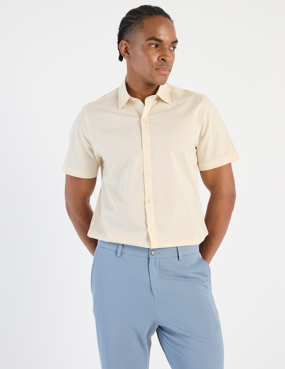 Camisa casual manga corta para hombre
