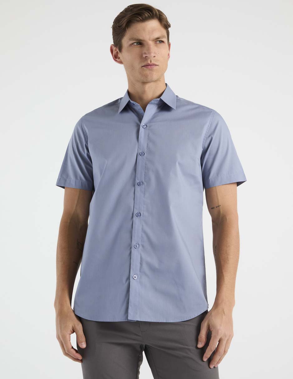 Camisa casual manga corta para hombre
