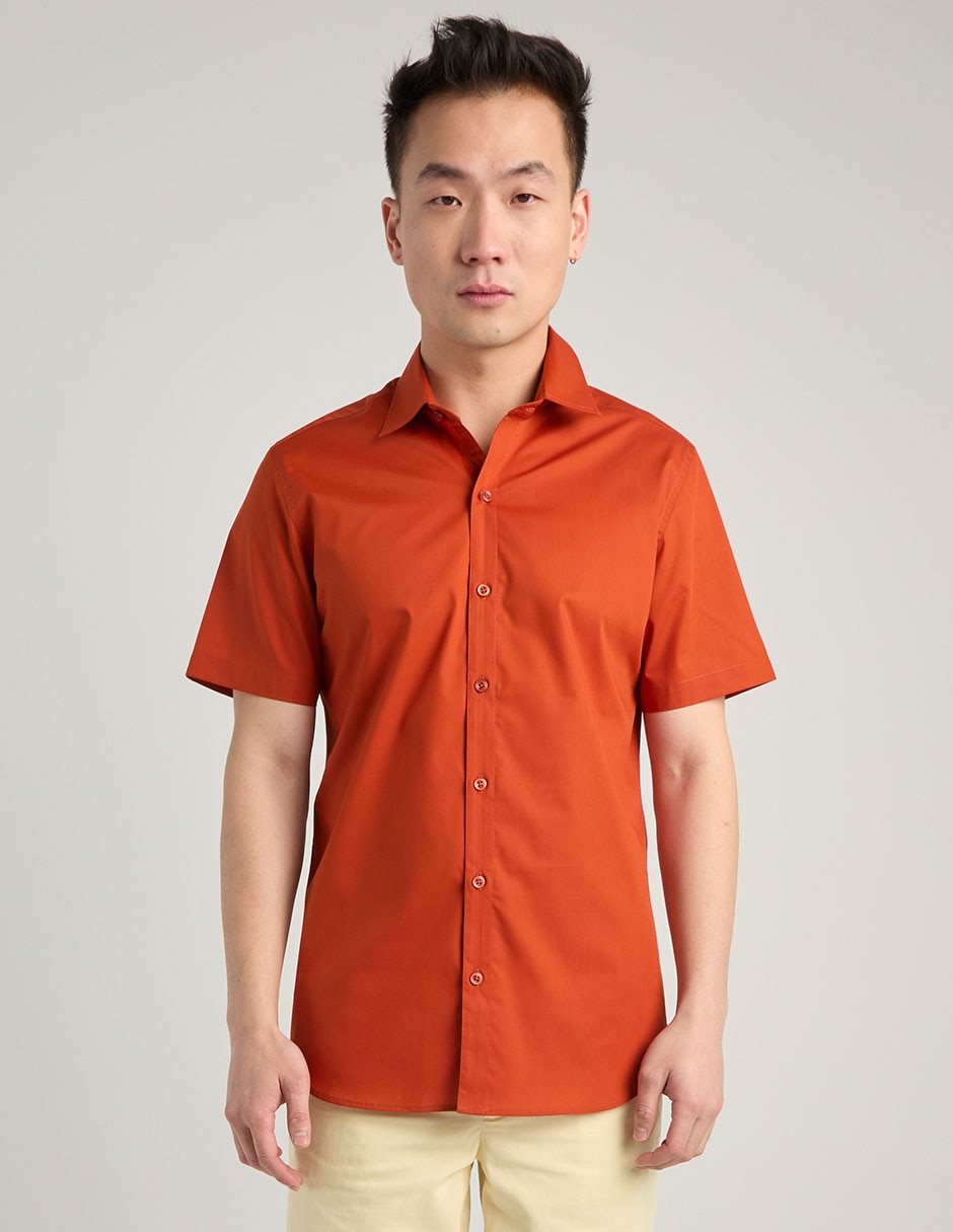 Camisa casual manga corta para hombre