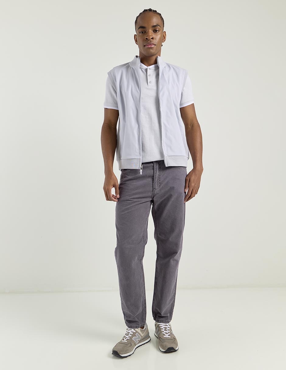 Playera cuello henley para hombre 3