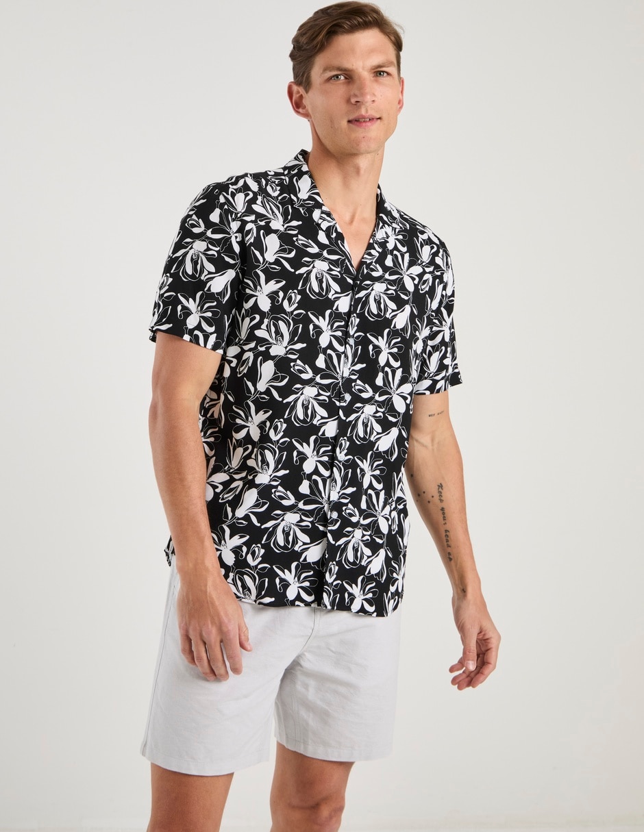 Camisa casual manga corta para hombre 2