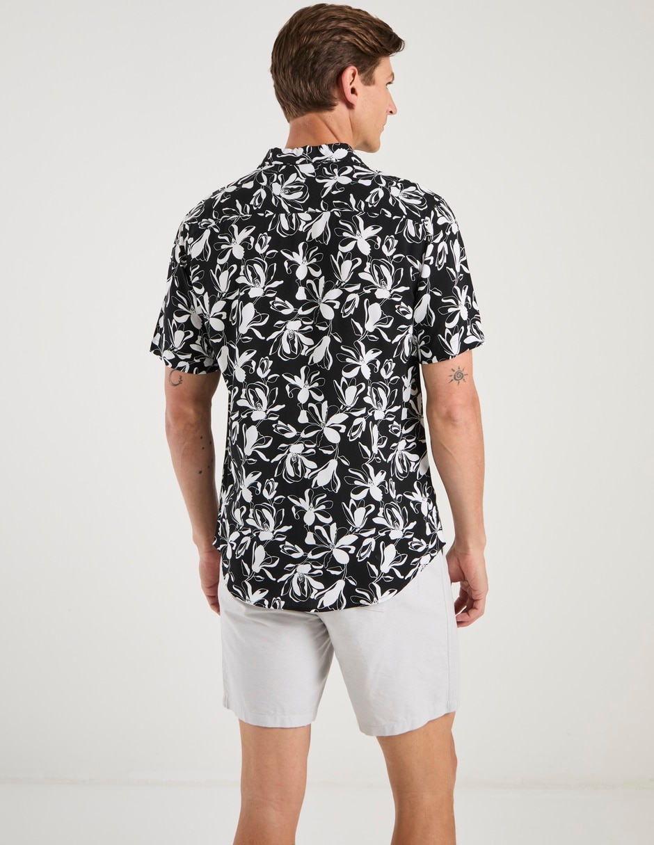 Camisa casual manga corta para hombre 6