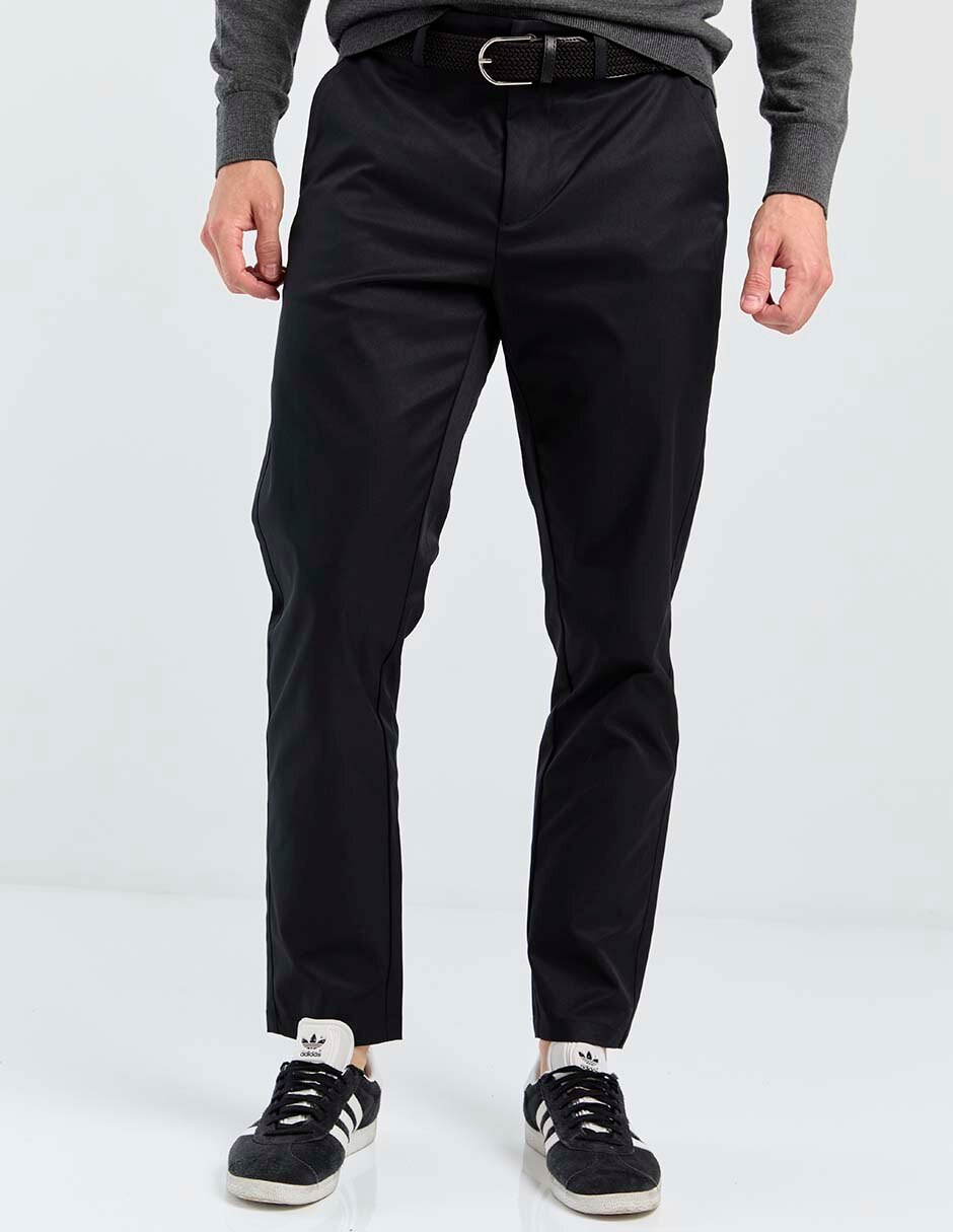 Pantalón business casual chino recto para hombre