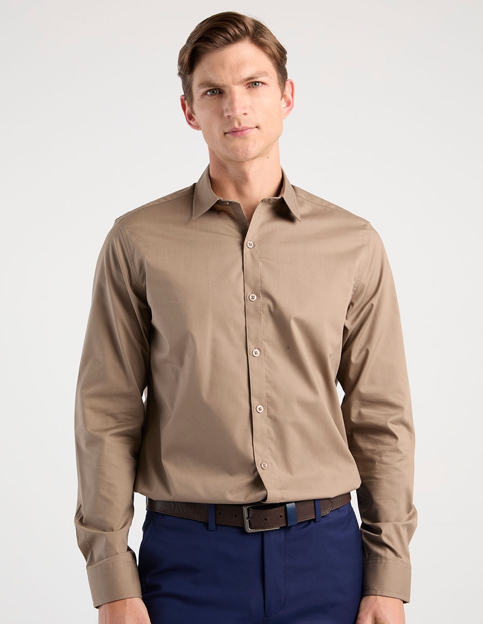 Camisa de vestir manga larga para hombre Camisa de vestir manga larga para hombre