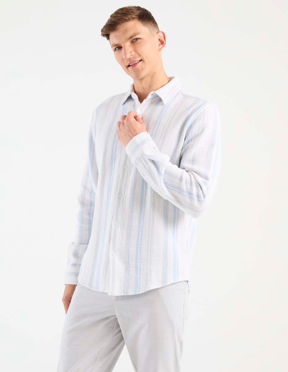 Camisa casual manga larga para hombre Camisa casual manga larga para hombre
