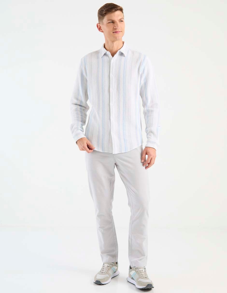CAMISA COH26051-3 CONTE, G, GRIS CLARO