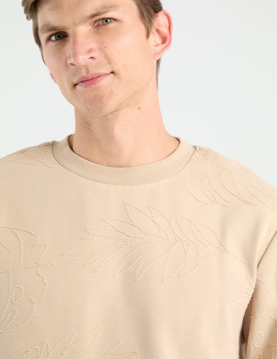 SUDADERA COH26205-2 CO, G, KHAKI CLARO