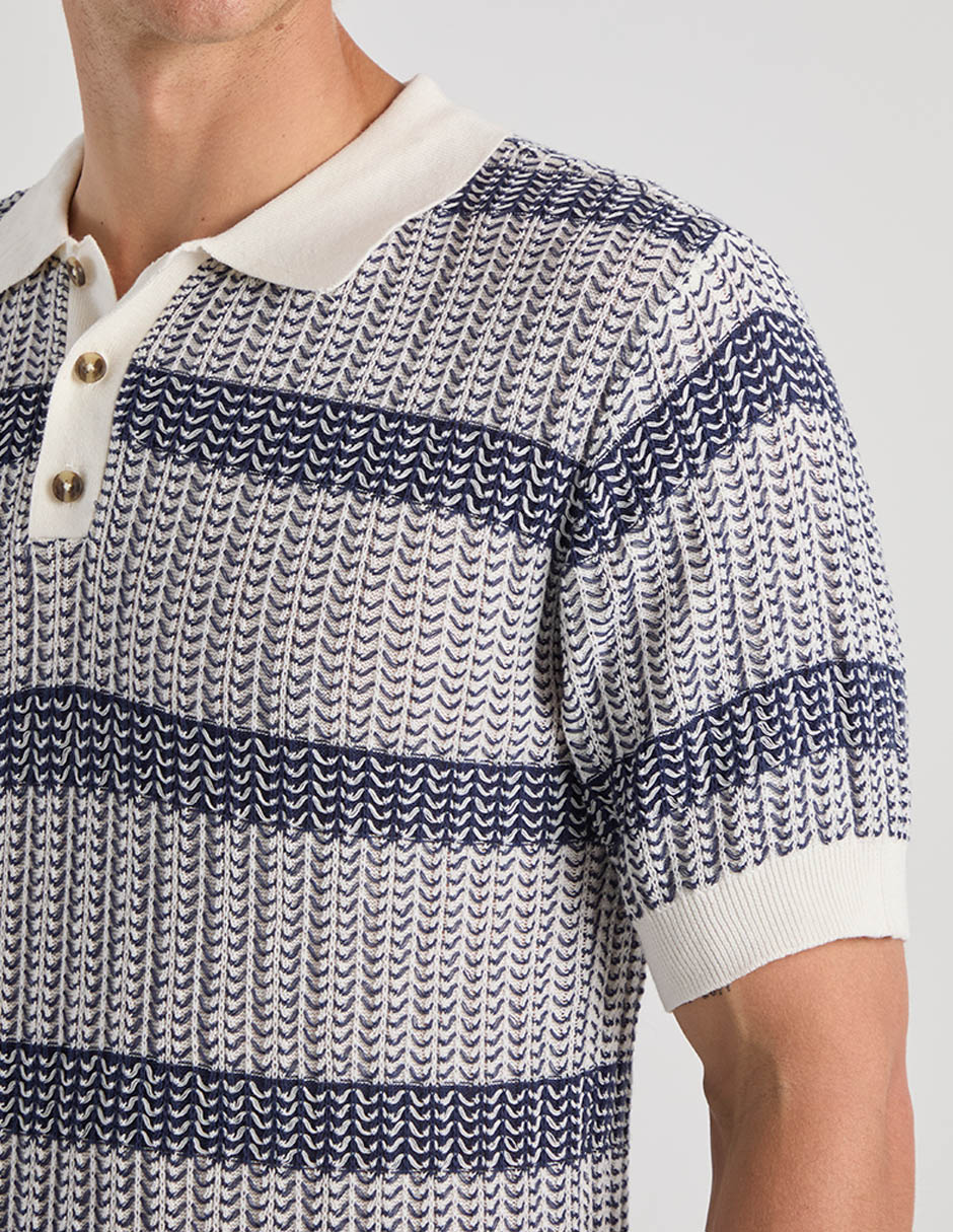POLO COH26081-5 CONTE, CH, AZUL MARINO