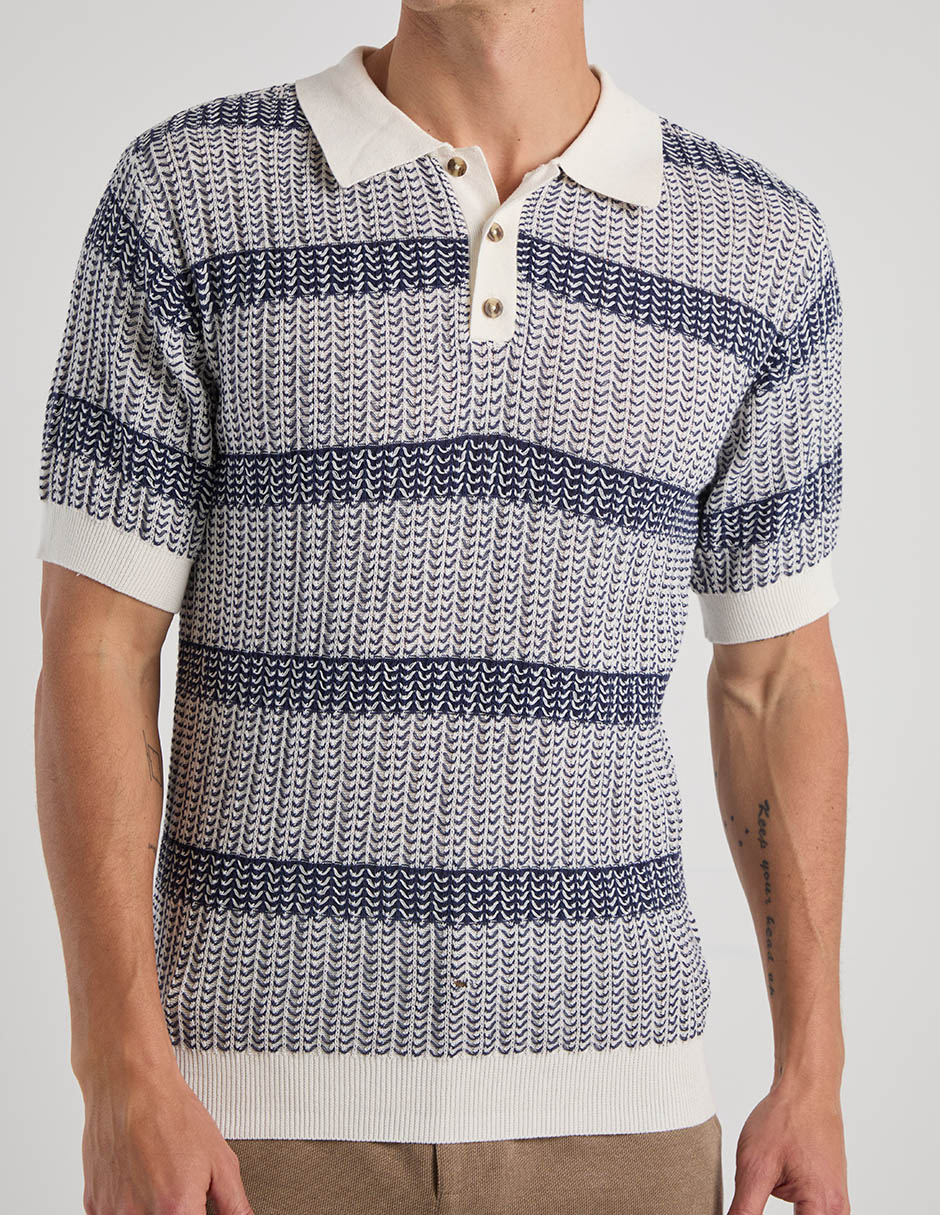 POLO COH26081-5 CONTE, CH, AZUL MARINO