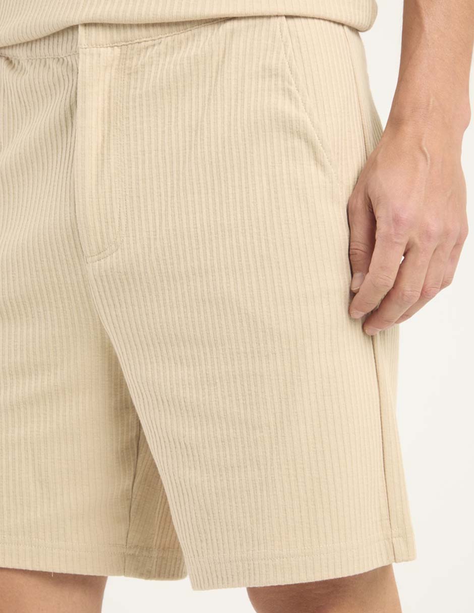 BERMUDA CONTEMPO, CH, KHAKI CLARO LISO