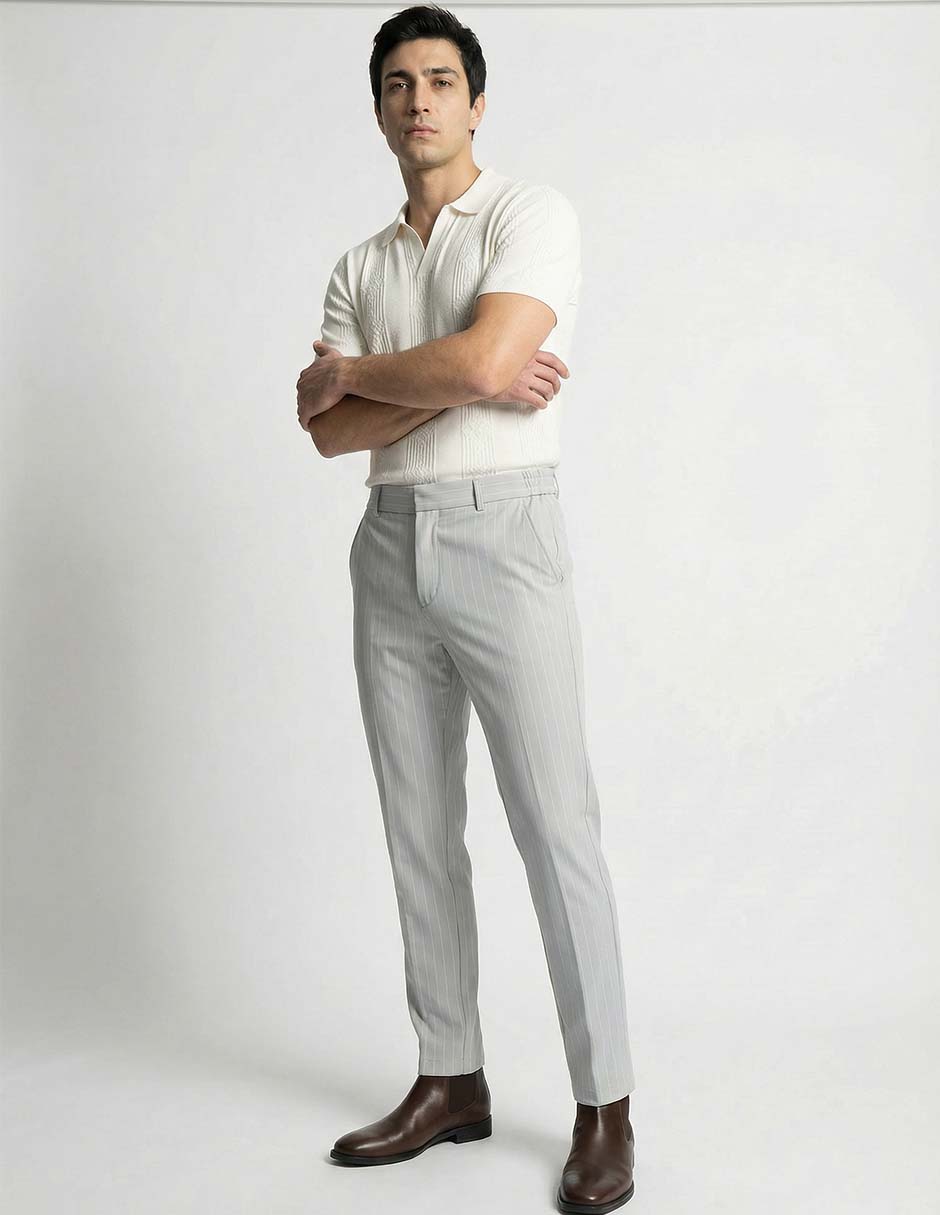Pantalón de vestir slim para hombre 3