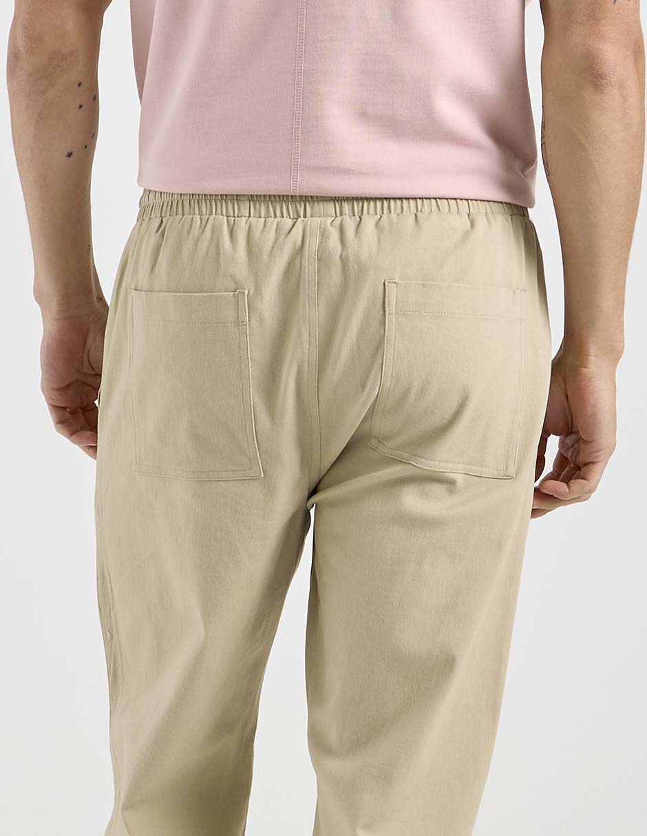 PANTALON JOGGER CONTE, CH, KHAKI CLARO