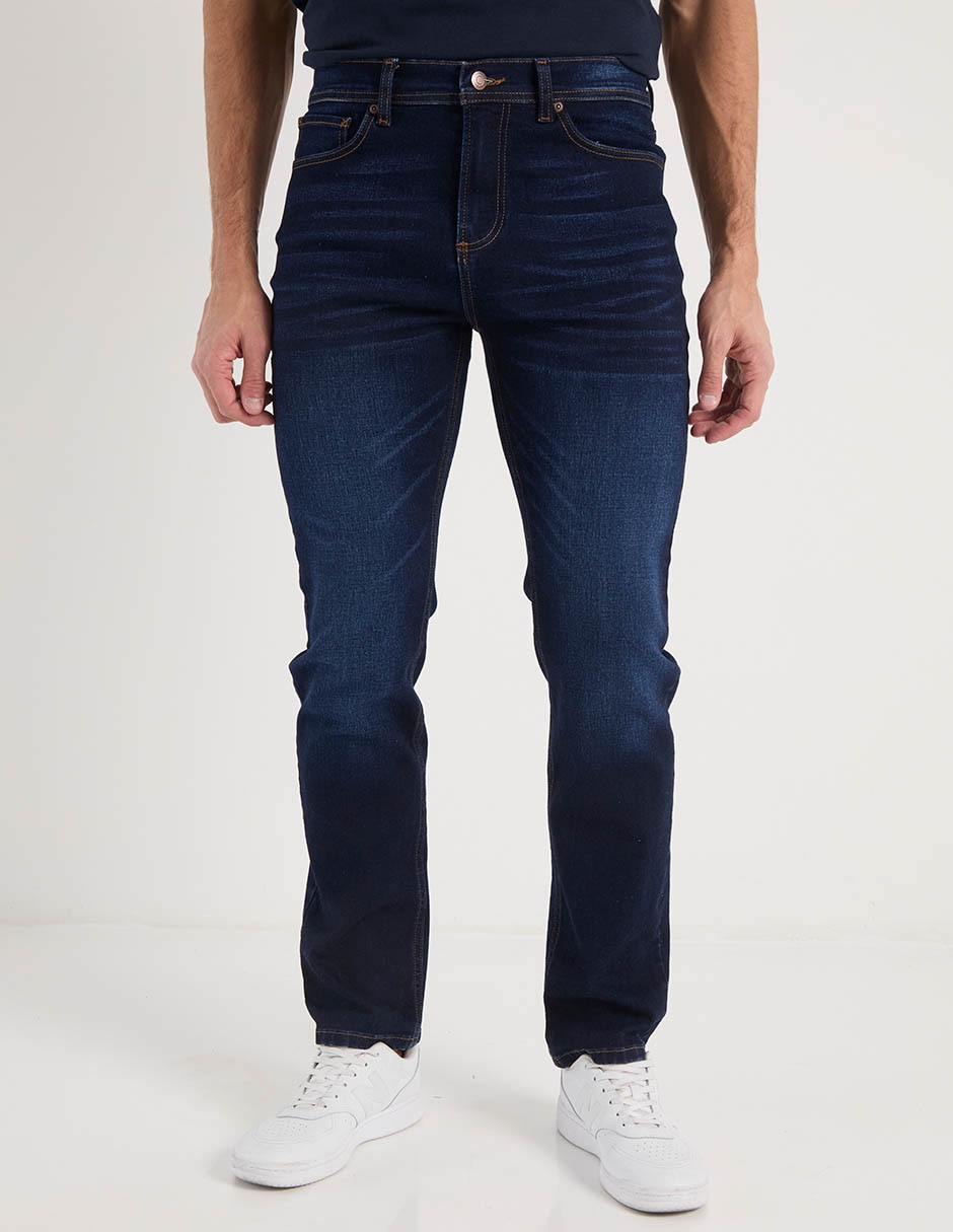 Jeans straight lavado whisker para hombre Jeans straight lavado whisker para hombre