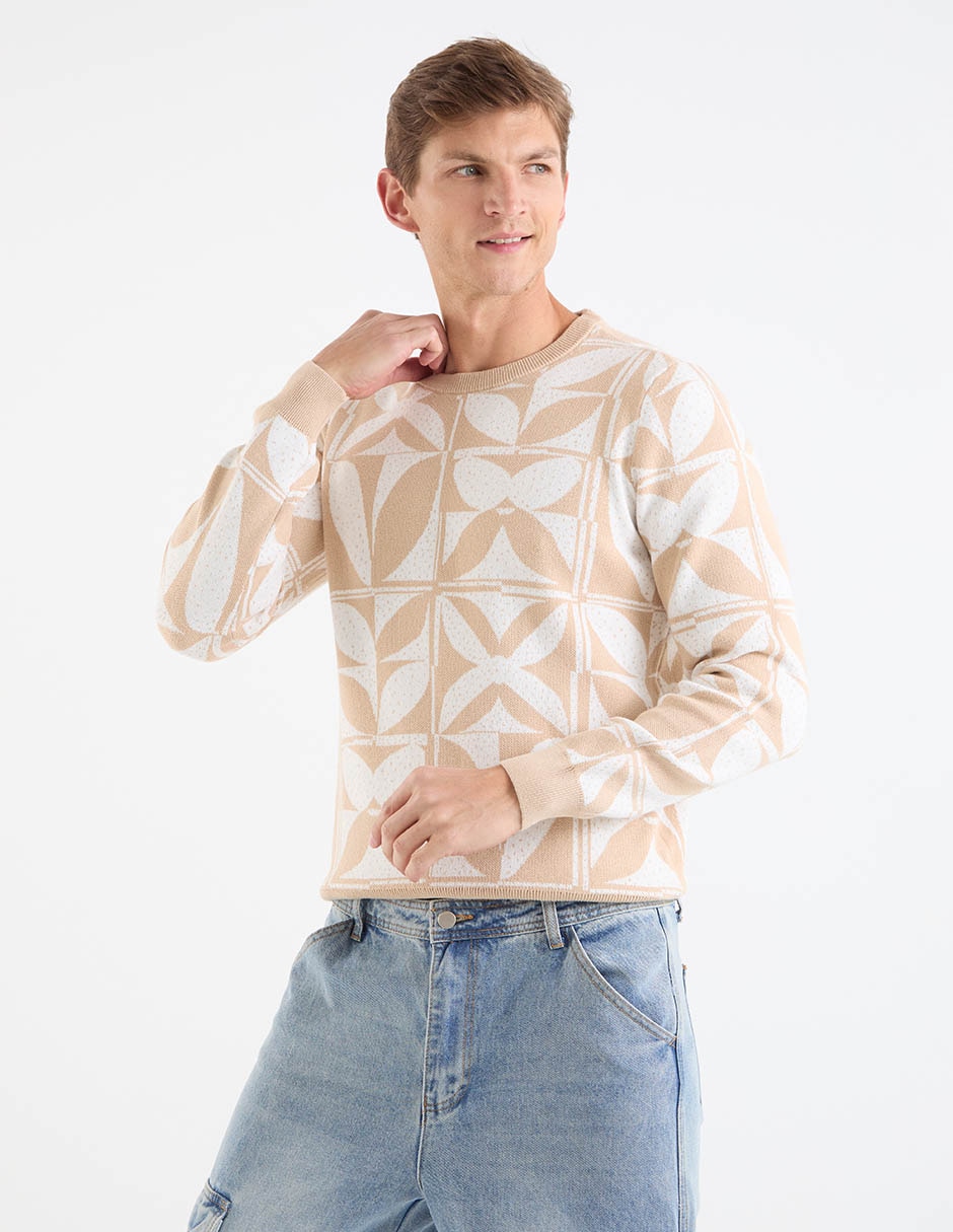 Suéter cuello redondo para hombre 2