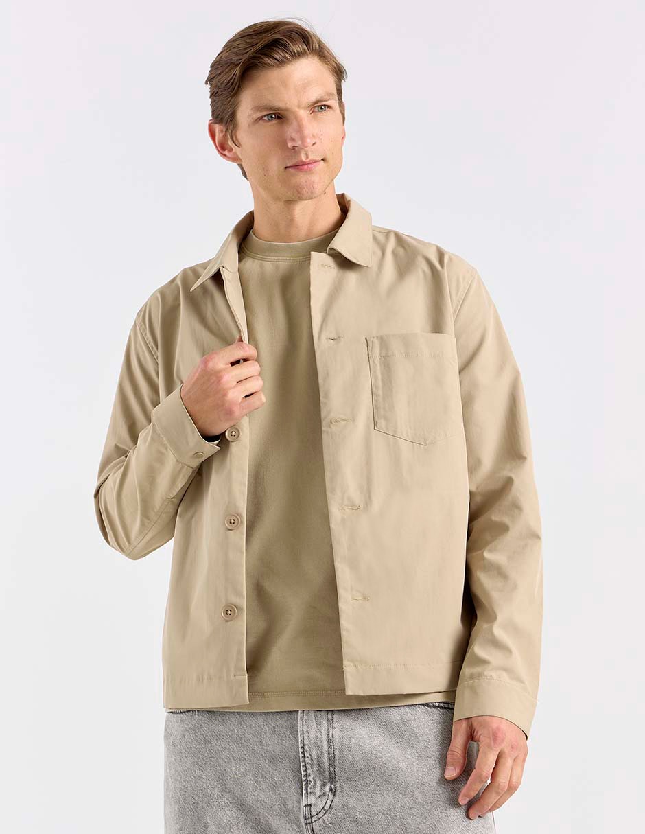 Sobrecamisa casual manga larga para hombre Sobrecamisa casual manga larga para hombre