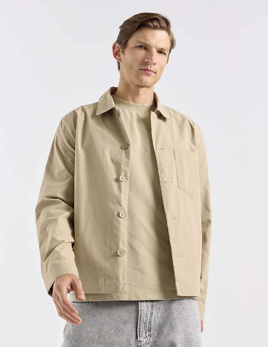 Sobrecamisa casual manga larga para hombre 2