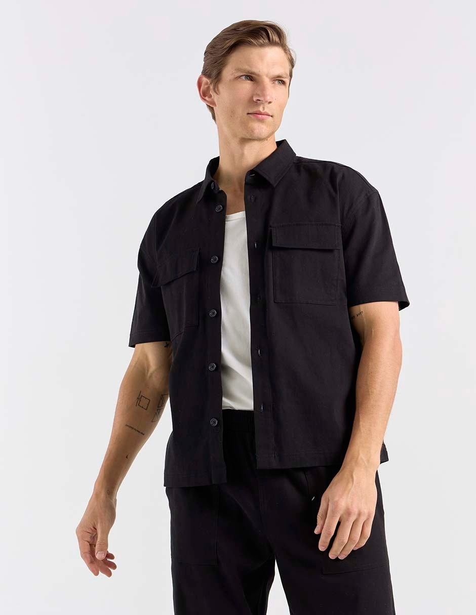 Camisa casual manga corta para hombre 2