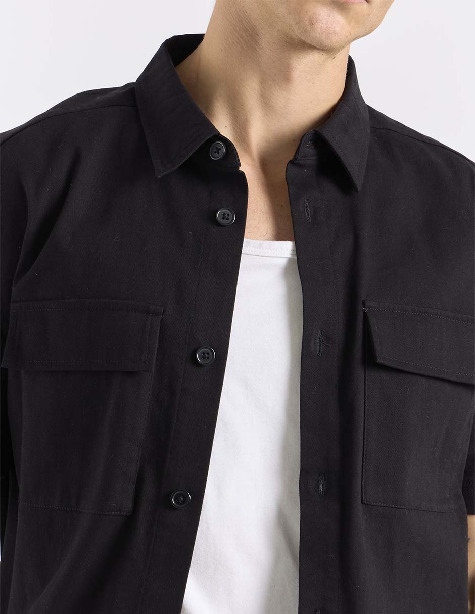 Camisa casual manga corta para hombre 4