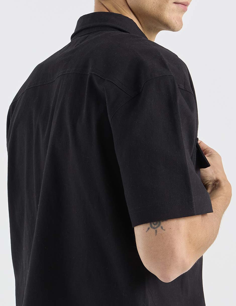 Camisa casual manga corta para hombre 5
