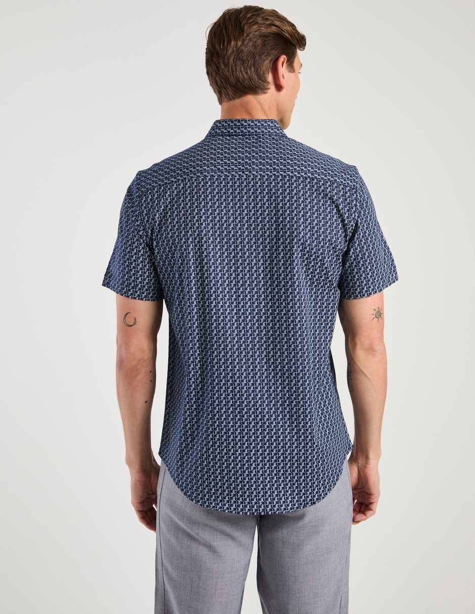 CAMISA COH26135-2 CON, CH, AZUL MARINO