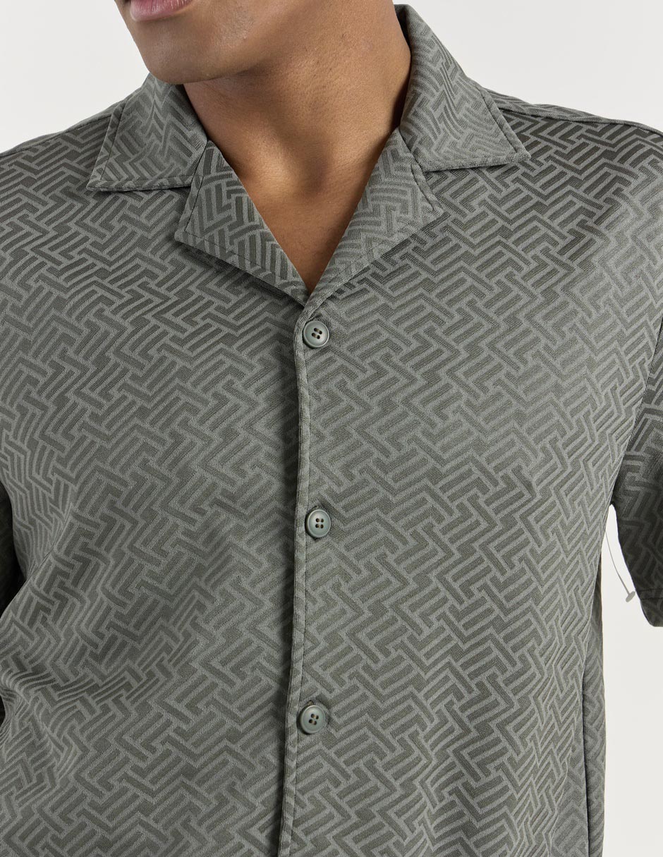 Camisa casual manga corta para hombre 4